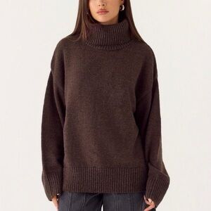 Peppermayo - Gabrielle Knit Sweater (Chocolate Brown)